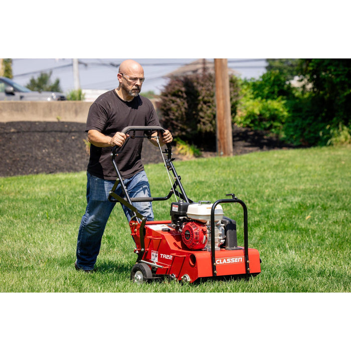 Classen PRO 21" Steerable Aerator Honda GX120 Engine