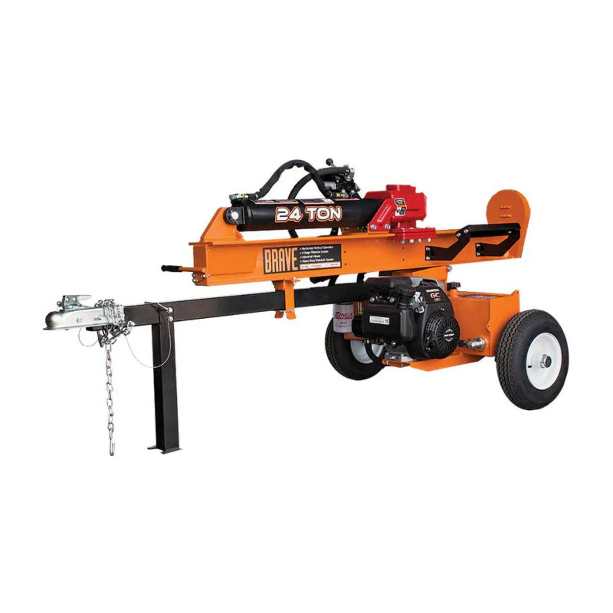 Brave 24-Ton Log Splitter with Honda GC160 Engine — PowerScape HQ