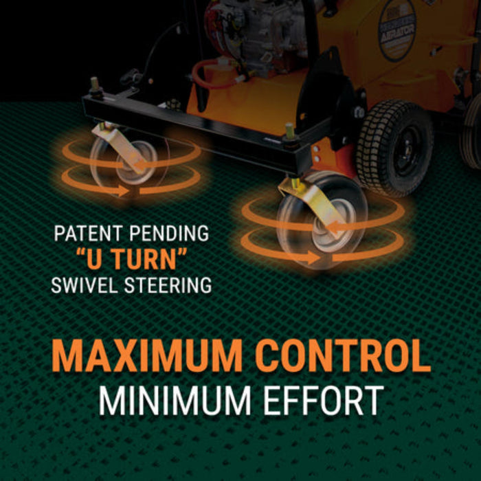 Brave U-Turn 16" Lawn Aerator Walk-Behind with Honda GX120 5.5HP