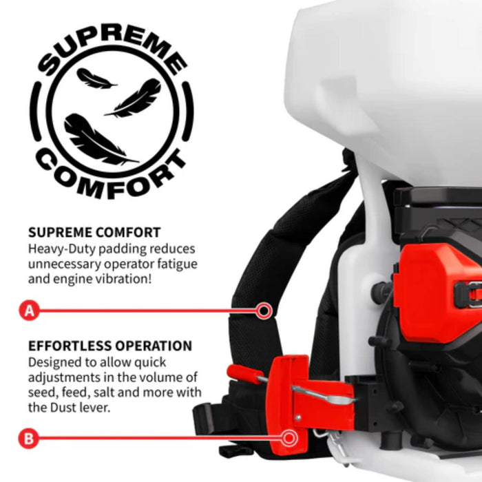 Tomahawk 5 Gal Battery-Powered Spreader for Seed, Fertilizer & Salt