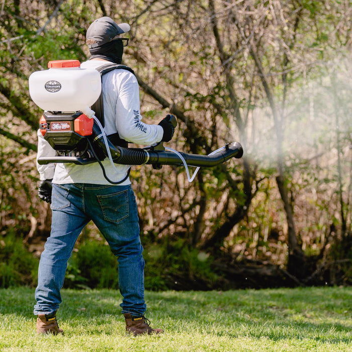 Tomahawk Battery Backpack Mosquito Fogger Sprayer – 4 Gal, 36V + 1 Extra Battery